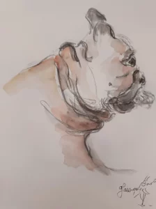 Portrait dessin de chien - Corinne Glass